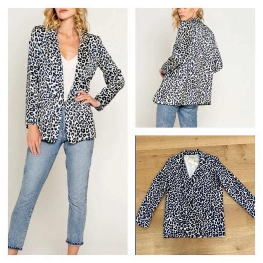 Lavender Brown Animal Print Jacket